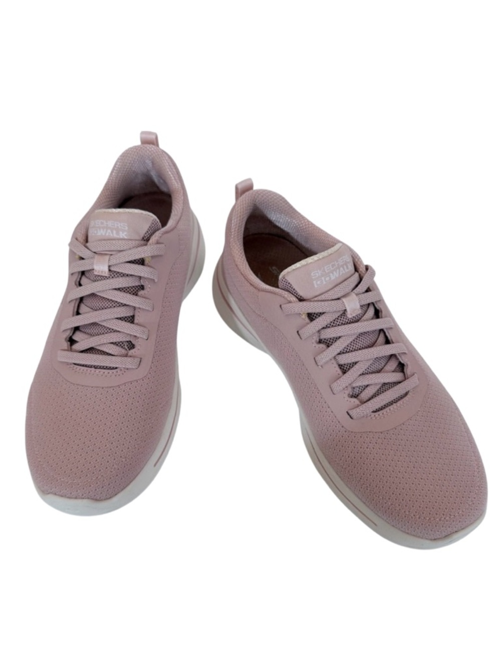 Skechers Rose Pink Lace-Up ArchFit Air Cooled Walking Sneakers Size 8